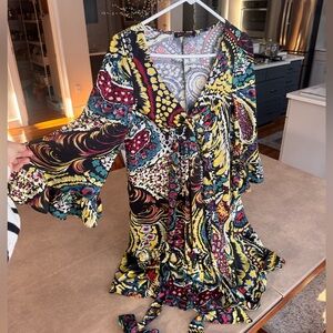 RARE vintage Betsey Johnson Bambi bell sleeves dress